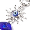 Evil Eye Lampwork Pendant Decorations HJEW-JM01996-02-3