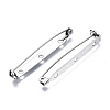 201 Stainless Steel Brooch Pin Back Safety Catch Bar Pins STAS-S117-022F-4