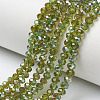 Electroplate Glass Beads Strands EGLA-A034-T6mm-J05-1