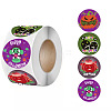 500Pcs Round Halloween Stickers AJEW-S090-03E-1