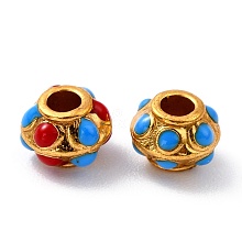 Alloy Enamel Beads ZIRC-I054-33G