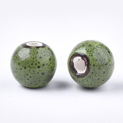 Handmade Porcelain Beads X-PORC-Q262-01D-1