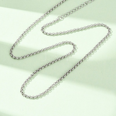 2.5MM 304 Stainless Steel Rolo Chain/Pea Chain Necklaces SA-CBA4160-23P-1