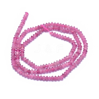 Natural Pink Tourmaline Beads Strands G-E530-15L-1