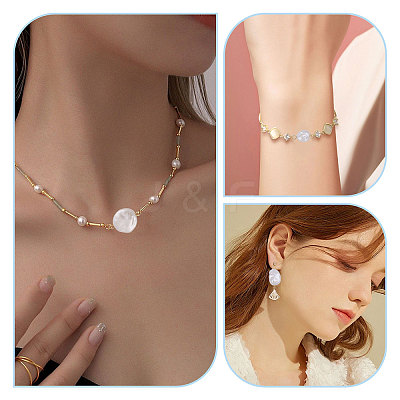 120Pcs 12 Styles ABS Plastic with Acrylic Pearl & Iron Pendants & Connector Charms PALLOY-PH01910-1