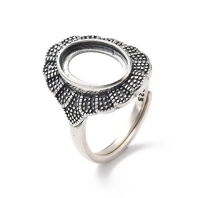925 Sterling Silver Adjustable Ring Components STER-C011-03AS-1