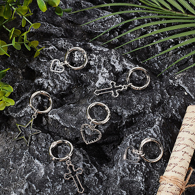 8Pcs 4 Styles Alloy Shoe Charms AJEW-CP0006-53-1