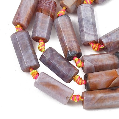 Natural Fire Crackle Agate Beads Strands GG-T001-02A-1