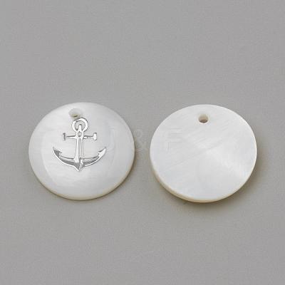 Freshwater Shell Pendants SHEL-Q010-006P-1