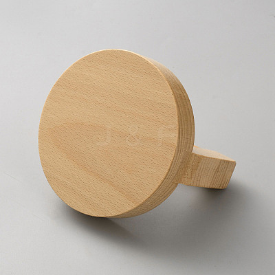 Pine Wood Stamping Plate with Handle TOOL-WH0155-216B-1