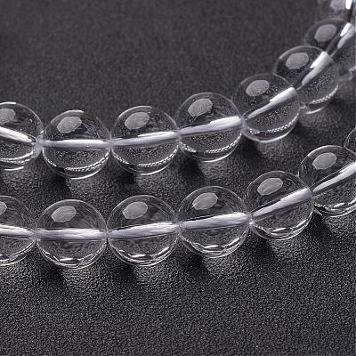 Synthetic Quartz Crystal Beads Strands GSR10mmA039-1-1