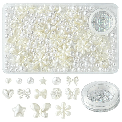 DIY ABS Plastic Imitation Pearl Beads Bracelets Jewelry Making Kits DIY-FS0006-53-1