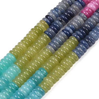 Dyed Natural White Jade Beads Strands G-H333-02G-1