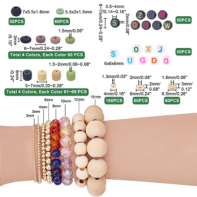 Handmade Polymer Clay Bead Strands CLAY-PH0001-79-1
