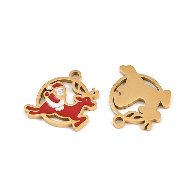 304 Stainless Steel Enamel Pendants SA-CBA85C0-01A-G-1