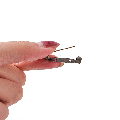 Iron Brooch Findings E021Y-NFAB-1
