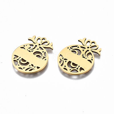 201 Stainless Steel Pendants STAS-Q240-021G-1