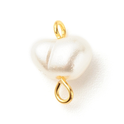 ABS Plastic Imitation Pearl Connector Charms PALLOY-JF01563-1