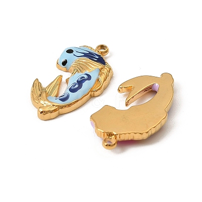 304 Stainless Steel Enamel Pendants STAS-T068-78A-01-1
