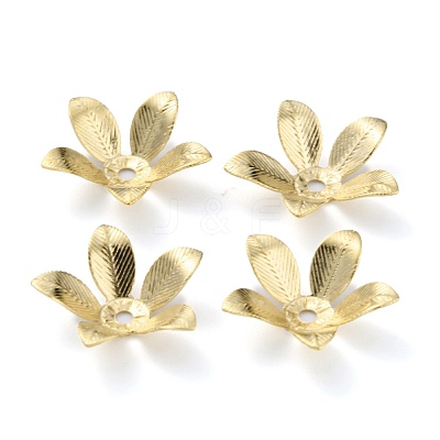Brass Bead Caps KK-Z007-16G-1