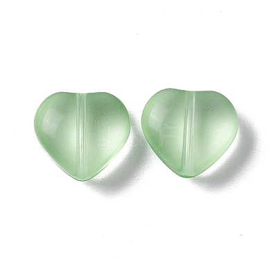 Electroplate Frosted Glass Bead EGLA-H102-08A-1