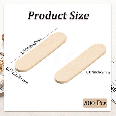 10 Sets Wood Craft Sticks DIY-CN0003-32B-1