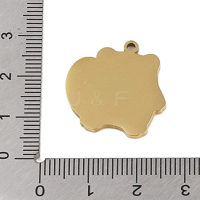 201 Stainless Steel Pendants STAS-C095-25G-1