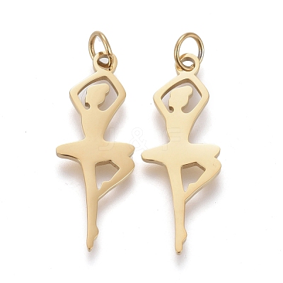 Ion Plating(IP) 304 Stainless Steel Pendants STAS-H100-23G-A-1