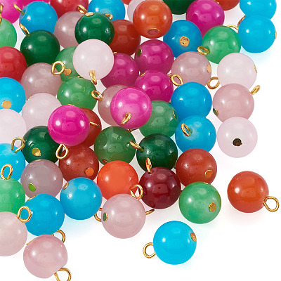 Glass Round Pendants PALLOY-TADJ00001-04-1