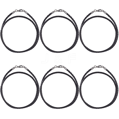 10Pcs Braided Leather Cords for Necklace Making NCOR-SC0001-01-1