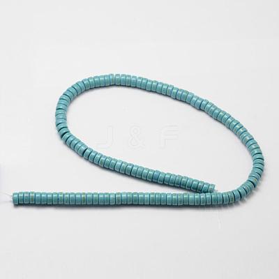 Synthetic Howlite Beads Strand G-P228-01-6mm-1