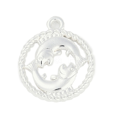 Twelve Constellations Alloy Pendants PALLOY-Q006-01F-S-1