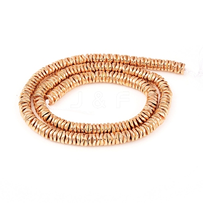 Electroplated Non-magnetic Synthetic Hematite Beads Strands G-F682-09-KCG-1