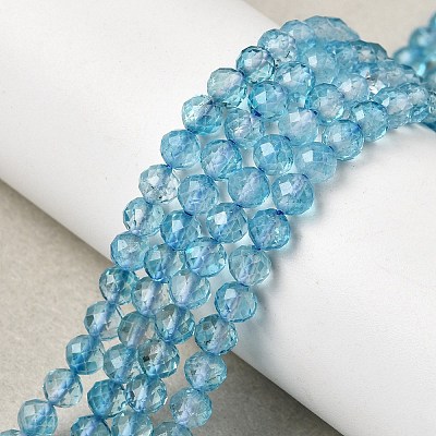 Natural & Dyed Blue Topaz Beads Strands G-B088-C05-04-1