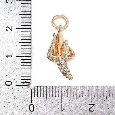 Brass Rhinestone Pendants LS-KK-B145-02G-05-1