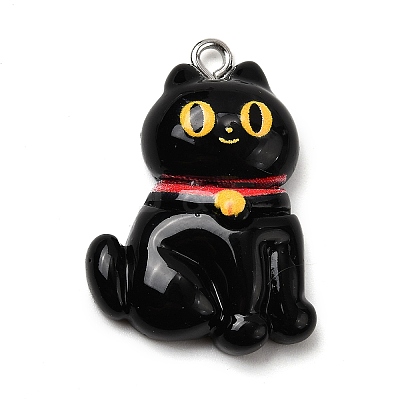 Halloween Opaque Resin Pendants CRES-D314-01P-03-1