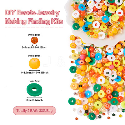 DIY Beads Jewelry Making Finding Kits DIY-TAC0009-10D-1