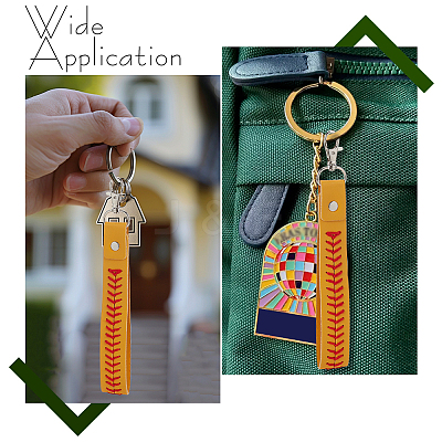 12Pcs Imitation Leather Pendant Decorations KEYC-DR0001-19A-1