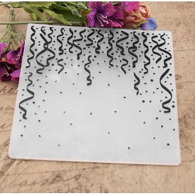 Plastic Fondant Stencil DIY-WH0221-04J-1