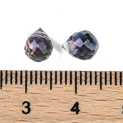 Electroplate Glass Beads EGLA-C008-01A-HR01-1