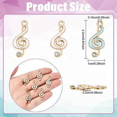 20Pcs Alloy Enamel Pendants ENAM-YW0006-34A-1