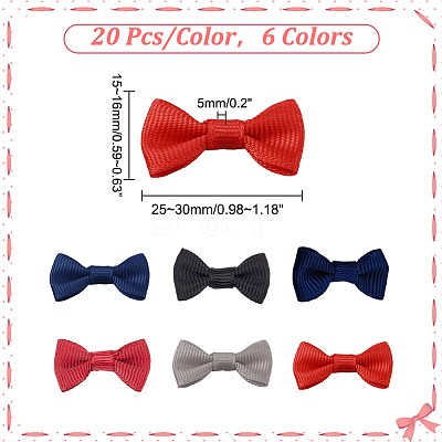 120Pcs 6 Colors Handmade Woven Costume Accessories WOVE-PH0001-18A-1