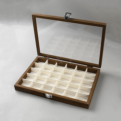 Rectangle Wood Jewelry Set Storage Boxes AJEW-WH0031-48-1