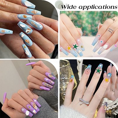 Ocean Theme Natural Shell & Resin & Plastic & Alloy Nail Art Decoration MRMJ-CP0001-34A-1