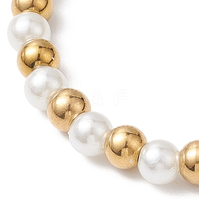 Glass Pearl Stretch Bracelets BJEW-JB10943-1
