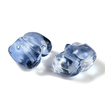 Spray Painted Glass Beads GLAA-Z007-04B-1