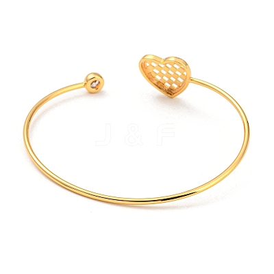 Clear Cubic Zirconia Cuff Bangles LS-BJEW-P305-03G-1