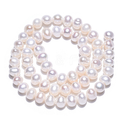 Natural Cultured Freshwater Pearl Beads Strands PEAR-N013-06R-1