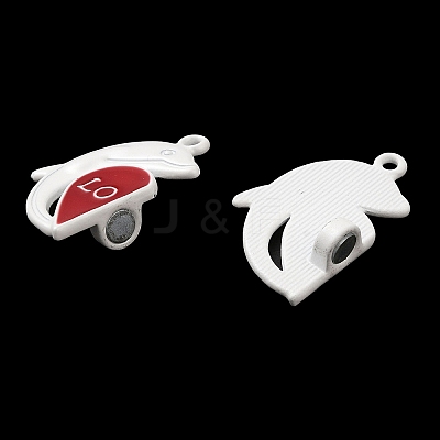Spray Painted Alloy Enamel Magnetic Clasps PALLOY-Q461-05-1