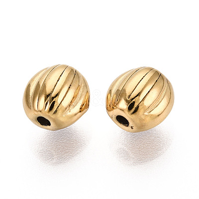 Textured 304 Stainless Steel Spacer Beads STAS-T072-04G-1